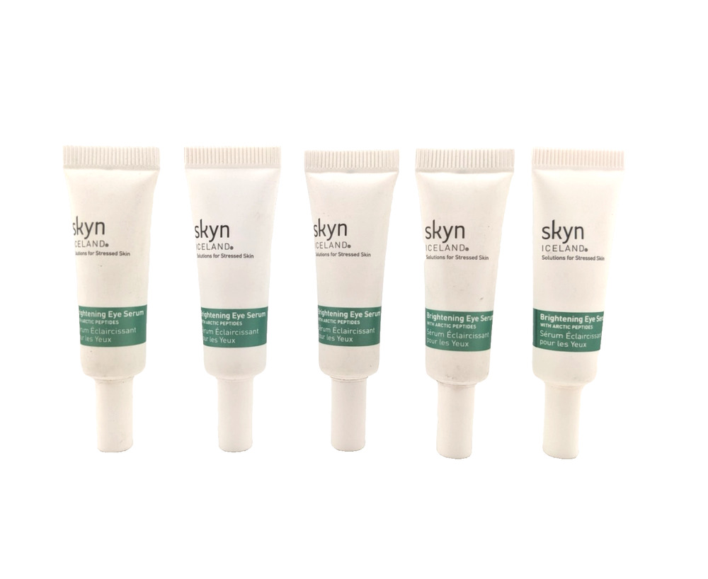 5-PACK Skyn Iceland Brightening Eye Serum with Artic Peptides 3ml / 0.10oz Each